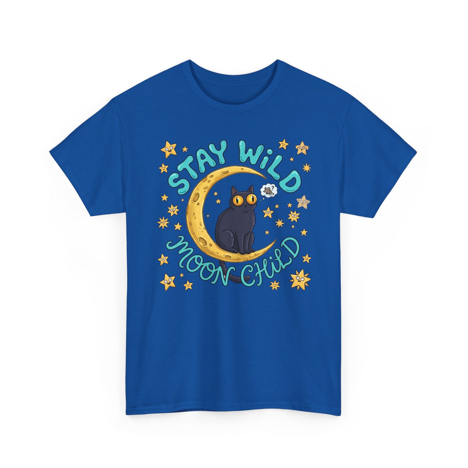 Cat 'Stay Wild Moon Child' T-Shirt