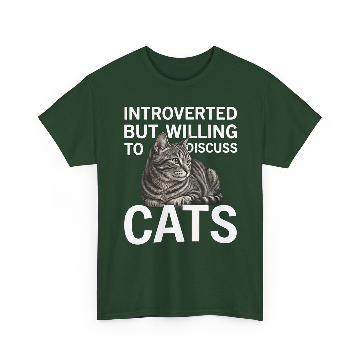 Introverted But Willing to Discuss Cats T-Shirt