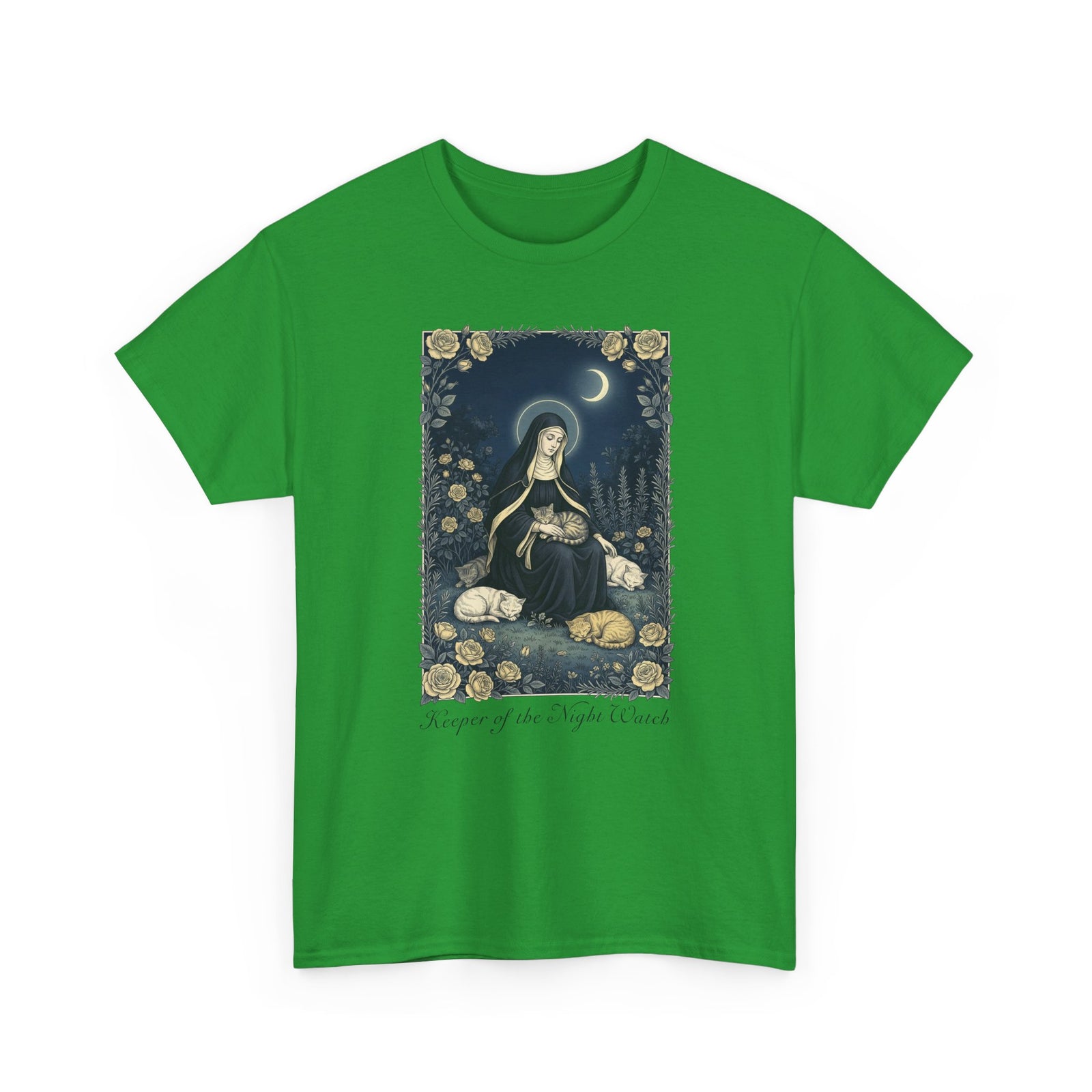 Keeper of the Night Watch Gertrude of Nivelles Cats T-Shirt