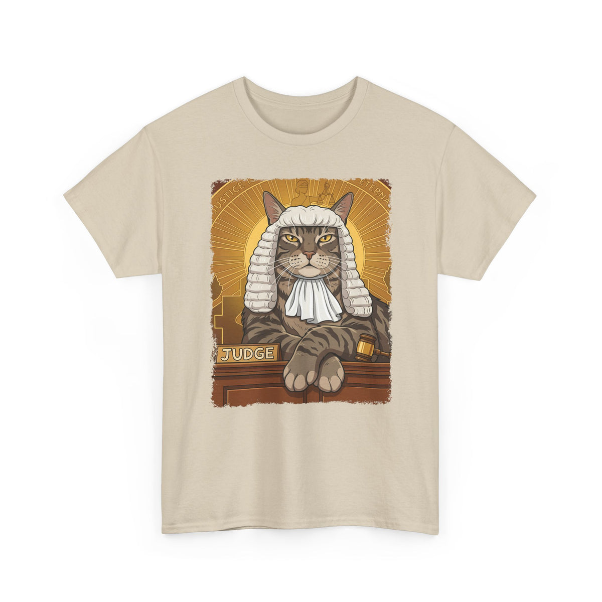 Cat Judge T-Shirt  Funny Cat Lawyer / Judge Graphic Tee