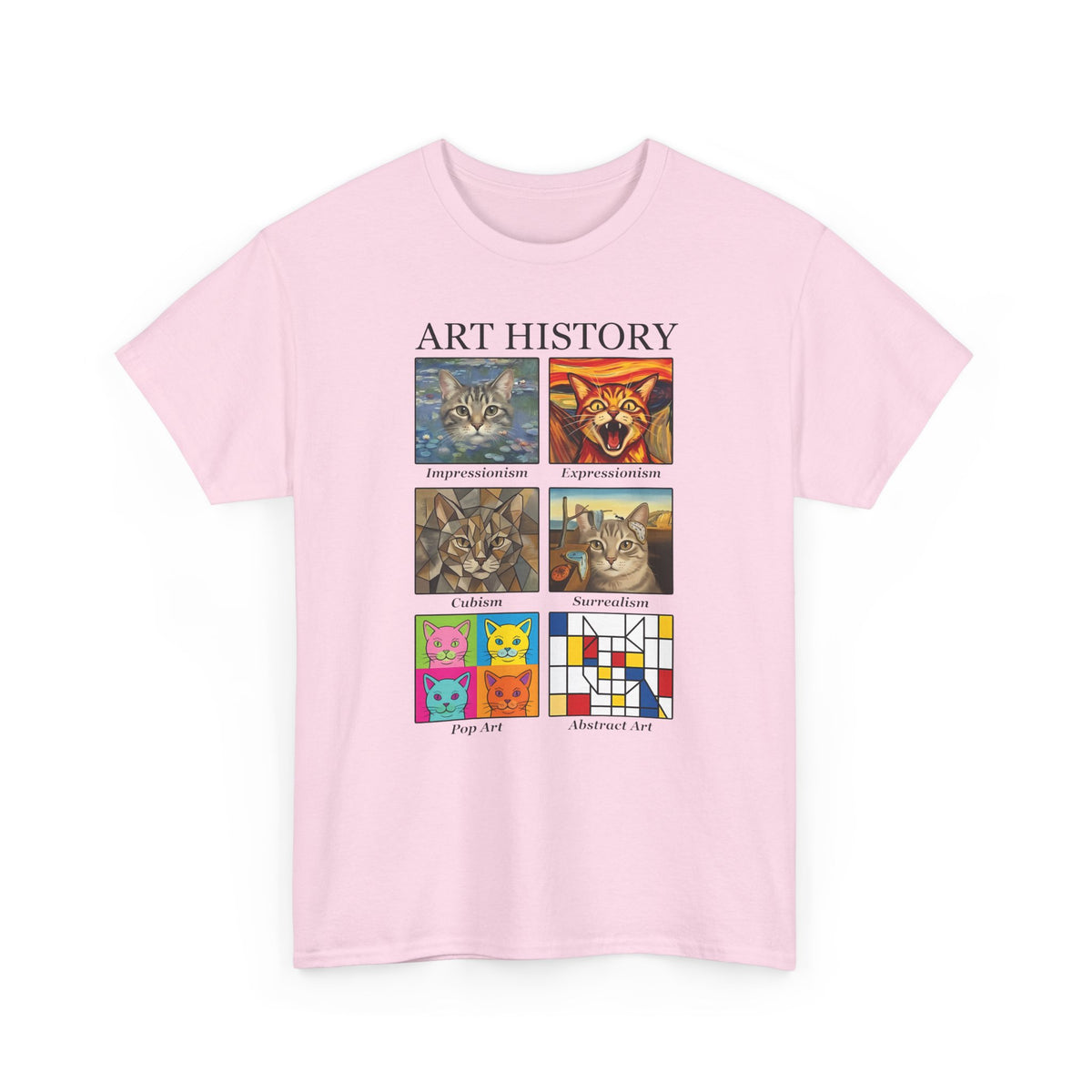 Cats in Masterpieces T-Shirt — Artistic Cat Painting Tee
