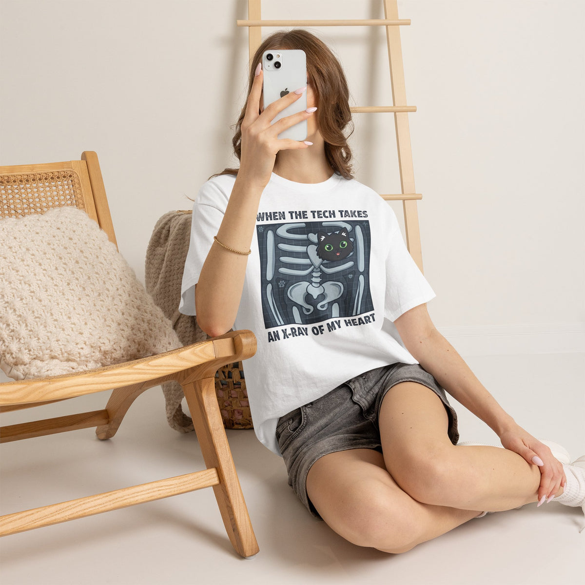 MY HEART IS 100% CAT T-Shirt — Cat Lover Tee