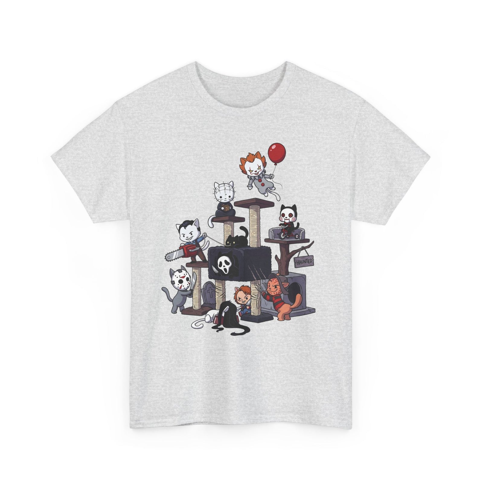 Horror Movie Cats T‑Shirt — Cute Creepy Kitty Playground