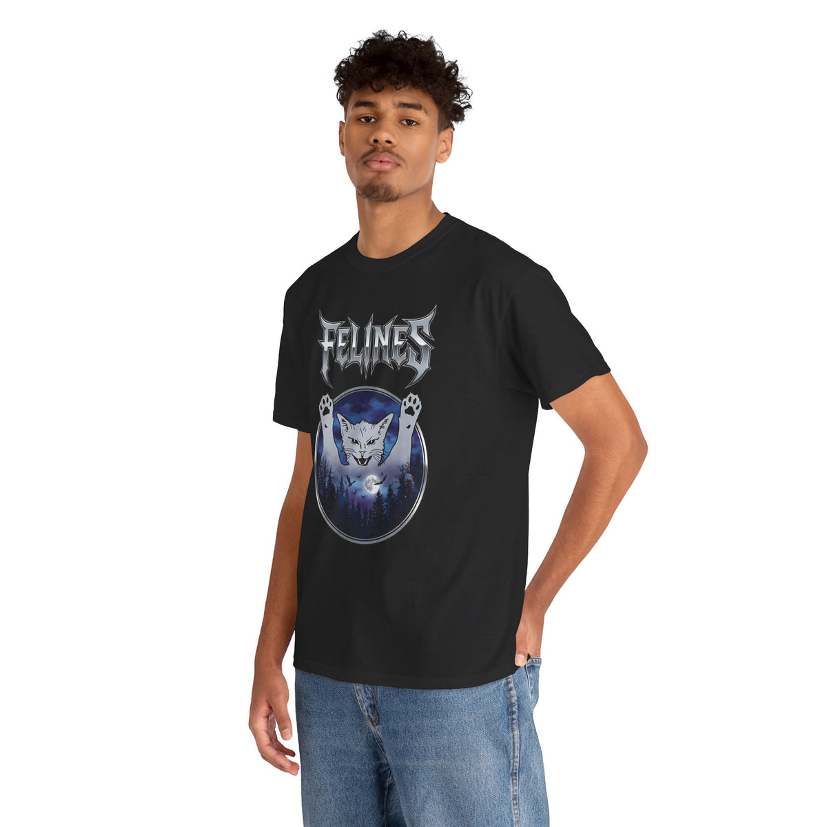 Felines Ghost T-Shirt — Spooky Cat Graphic Tee