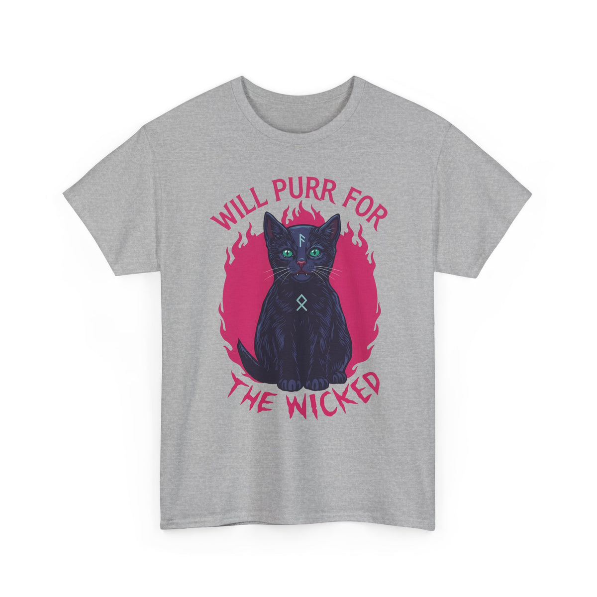 Will Purr For the Wicked Black Cat T-Shirt