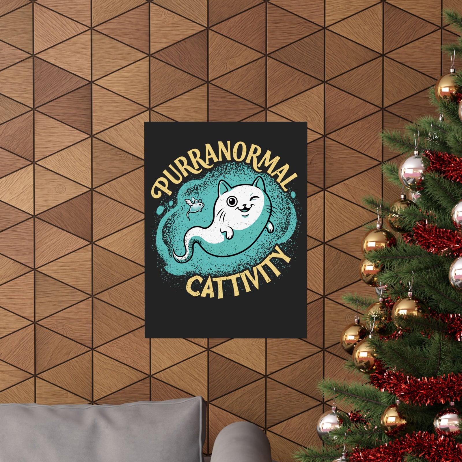 Purranormal Cattivity Poster — Funny Paranormal Cat Poster
