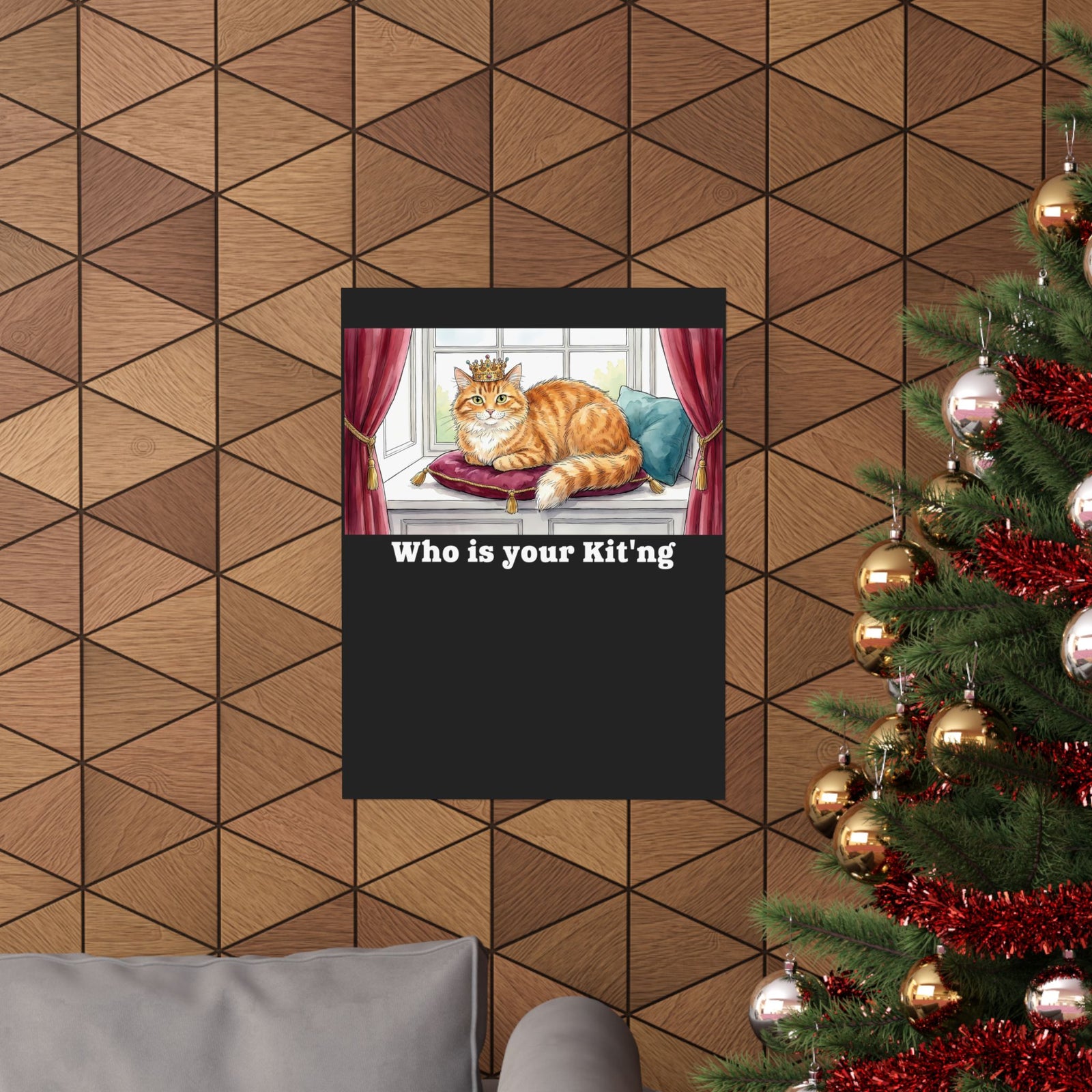 King Cat "Who Is Your Kit'ng" Poster