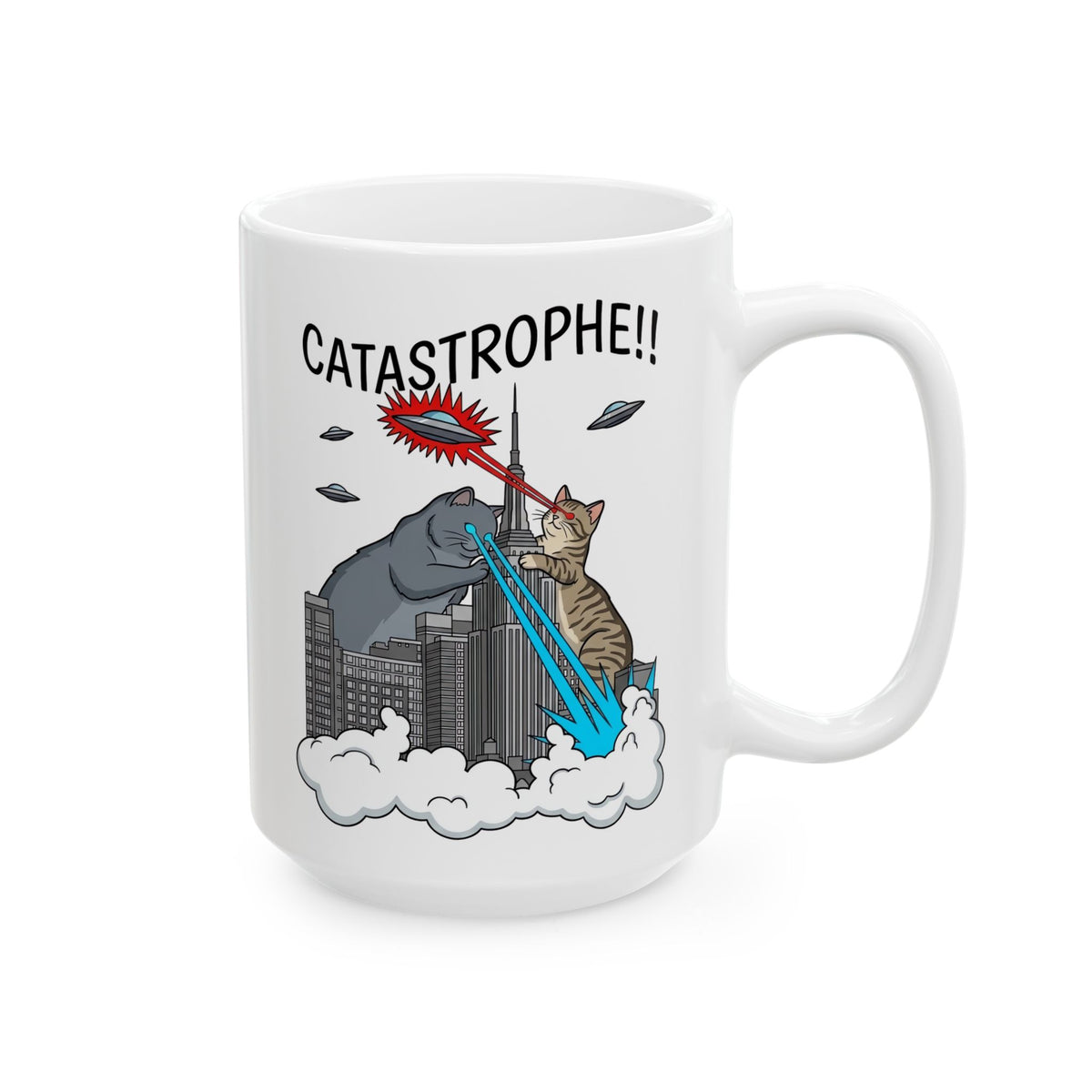 Catastrophe Cat Ceramic Mug