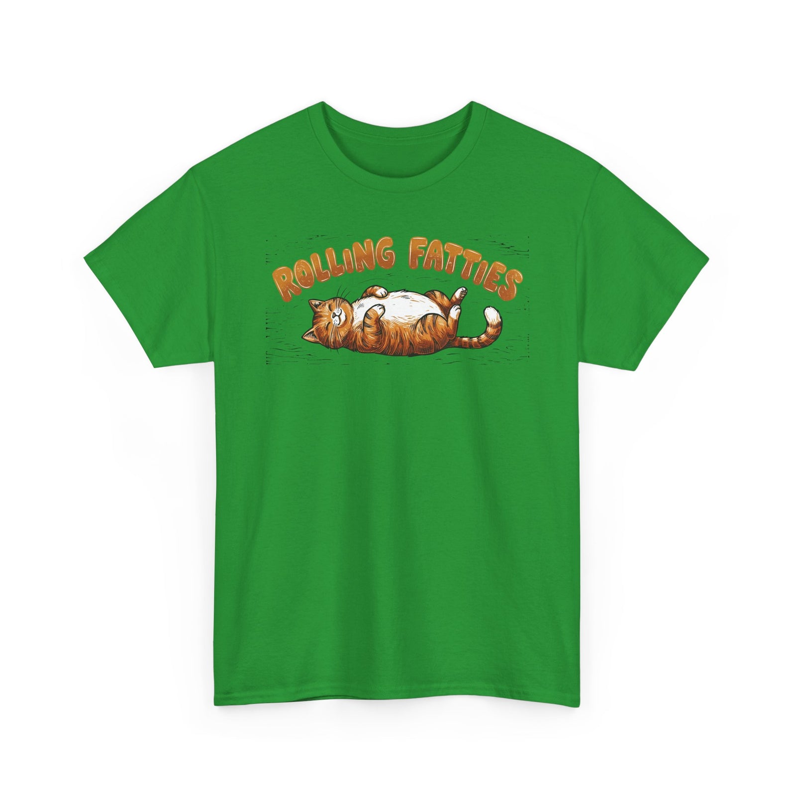 Rolling Fatties Cat T-Shirt — Cute Cartoon Cat Graphic Tee