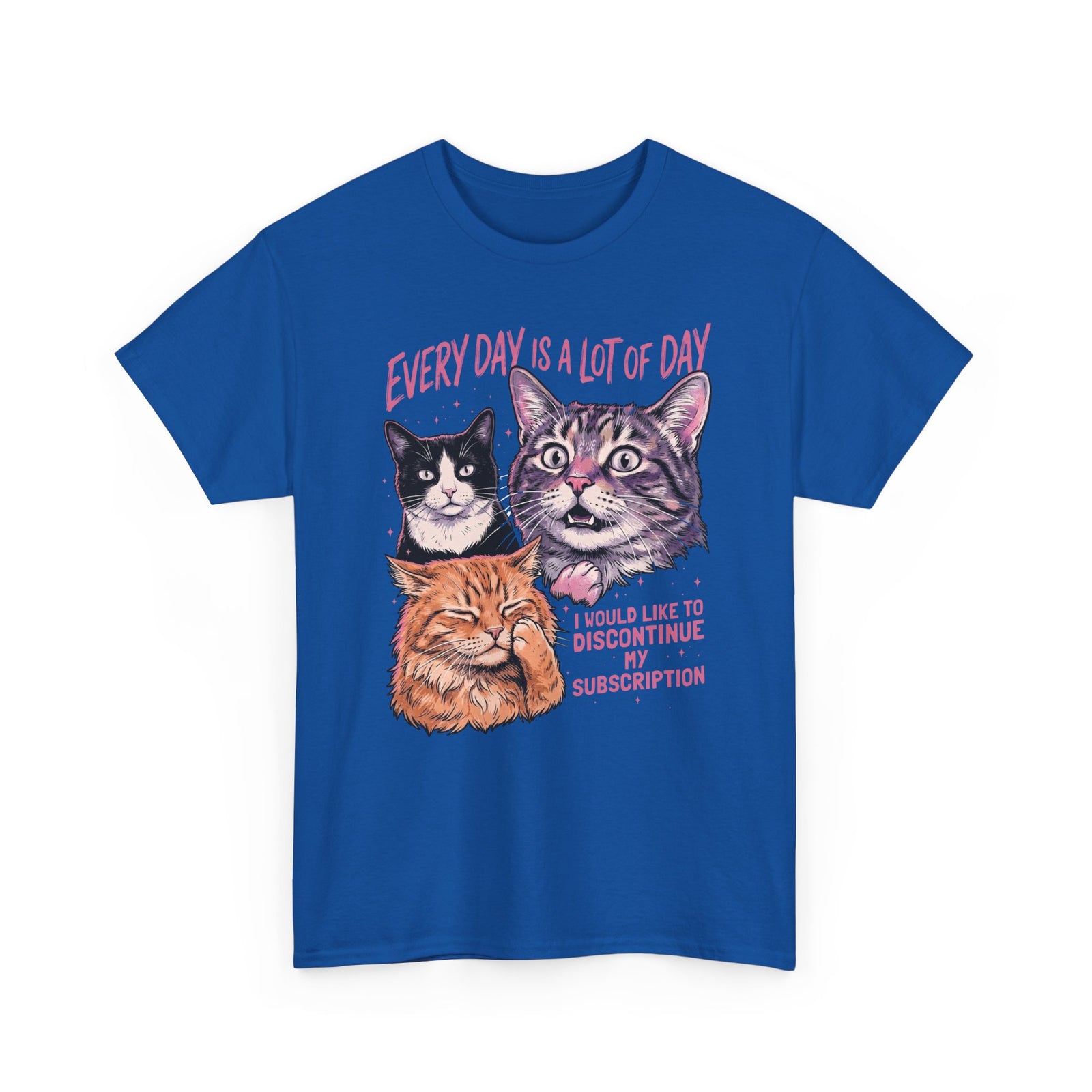 Everyday Is A Lot Of Day Cat T-Shirt — Funny Cat Quote Tee for Cat Lovers