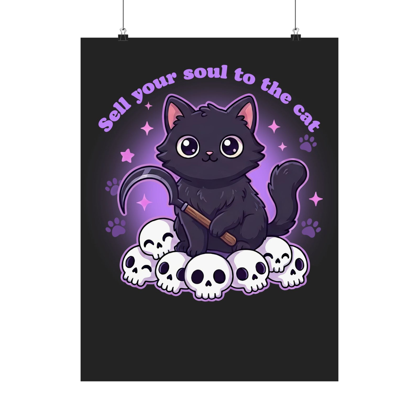 Sell Your Soul to the Cat Poster — Funny Cat Lover Poster