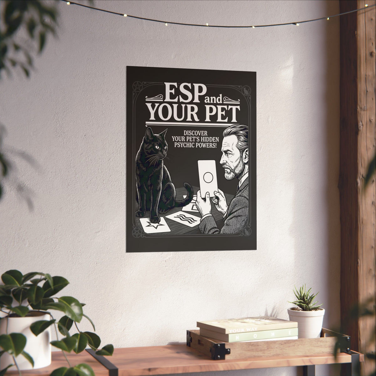 ESP & Your Pet Cat Poster — Psychic Cat Lover Poster
