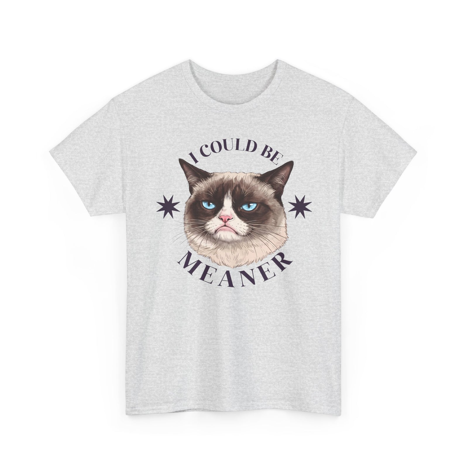 I Could Be Meaner T-Shirt — Funny Grumpy Cat Graphic Tee