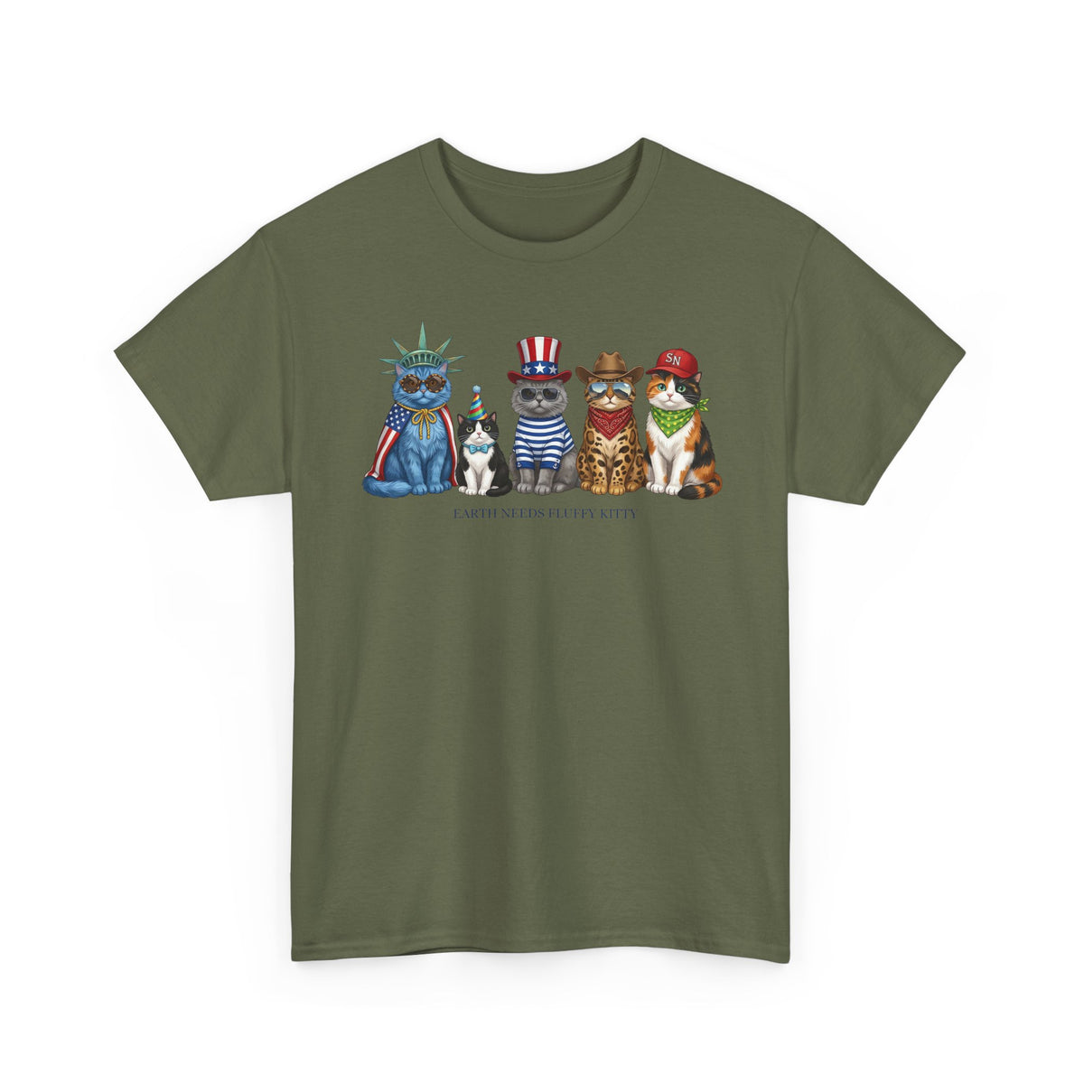 Earth Needs Fluffy Kitty T-Shirt