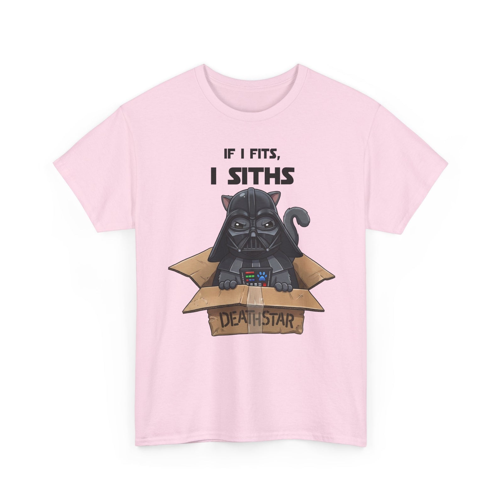 Space Villain Kitten Retro Galaxy Cat T-Shirt Funny Cat in Box Graphic Tee