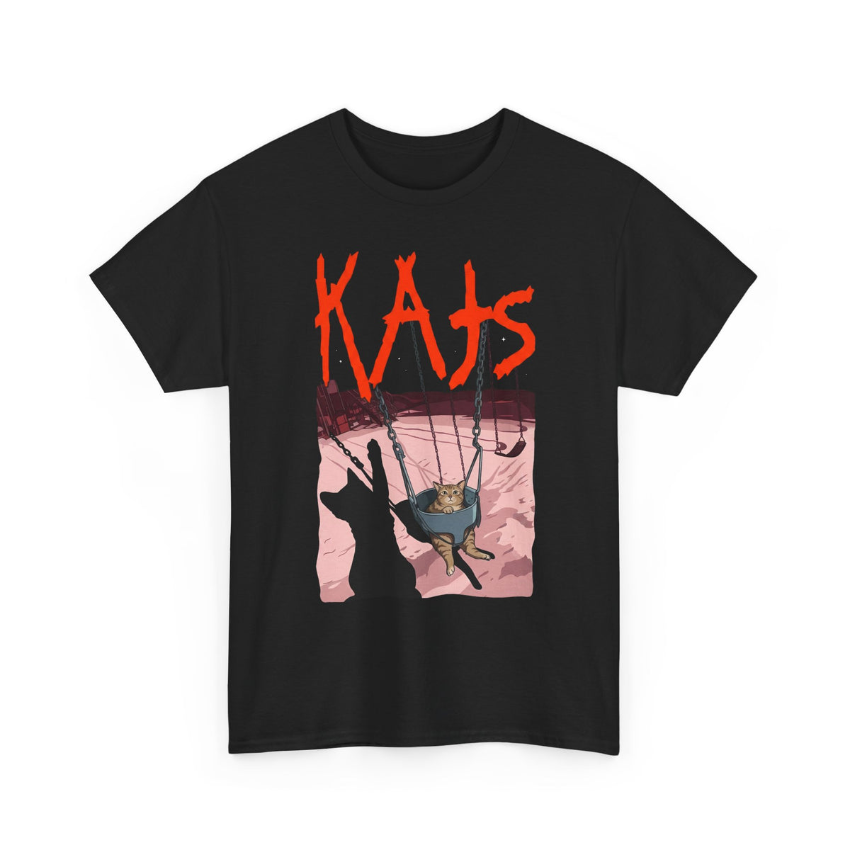Rock Cat Band T-Shirt — Funny 'Kats' Album Parody Tee