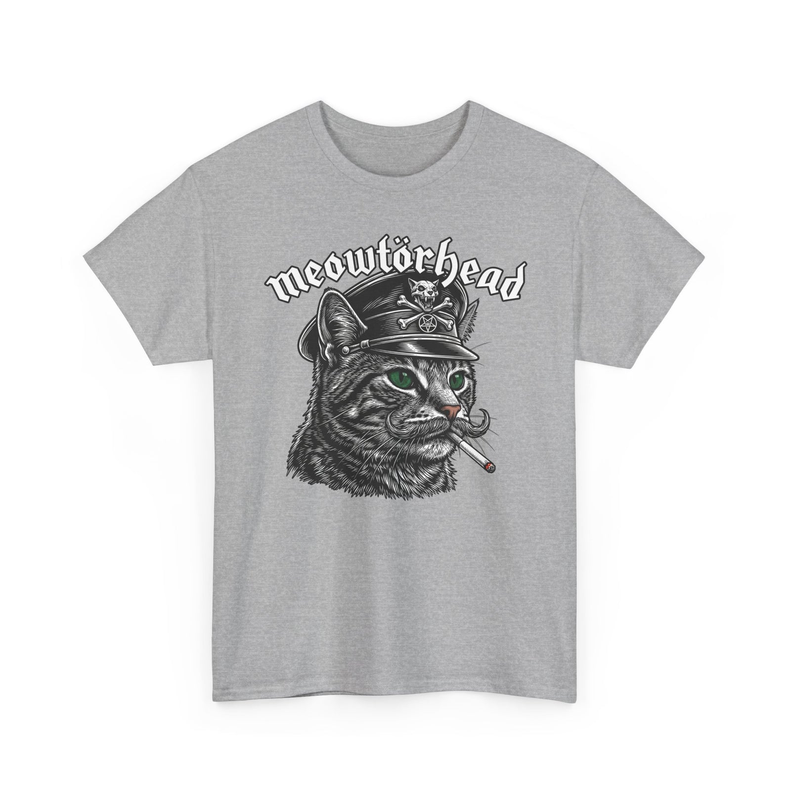 Meowtörhead Cat Band Tee — Retro Rock Cat Graphic T-Shirt