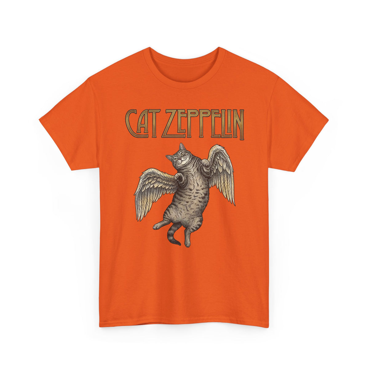 Cat-Zeppelin T-Shirt — Whimsical Cat Airship Design