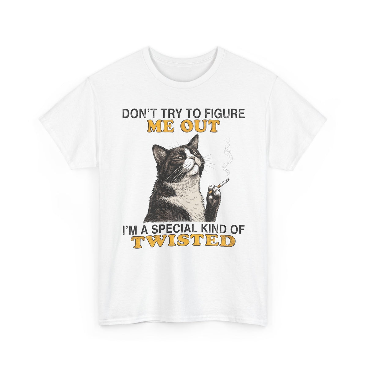 Grumpy Cat Tee "I’m a Special Kind of Twisted" Funny Sarcastic Cat Shirt for Cat Lovers