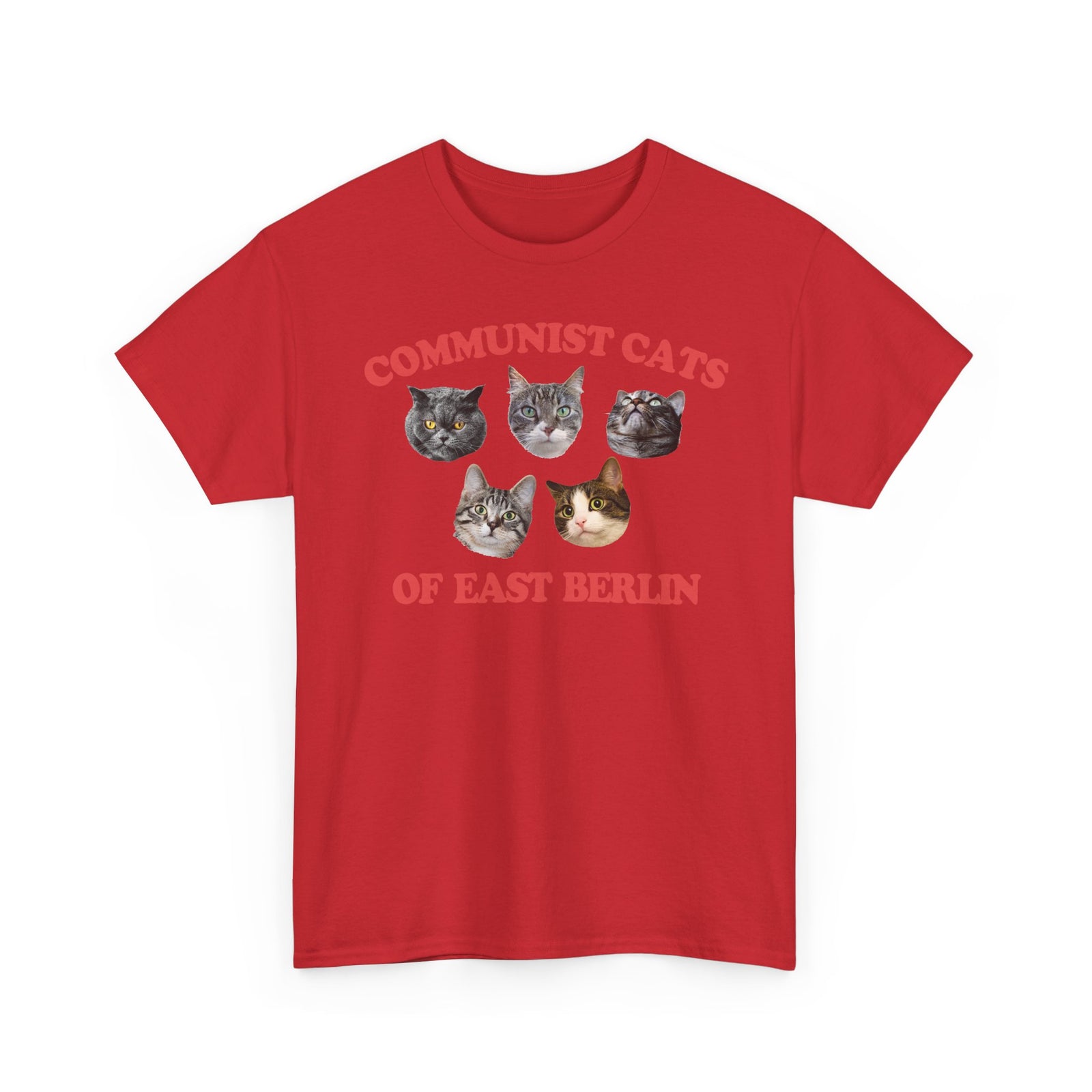 Communist Cats of East Berlin T-Shirt — Retro Socialist Cat Tee