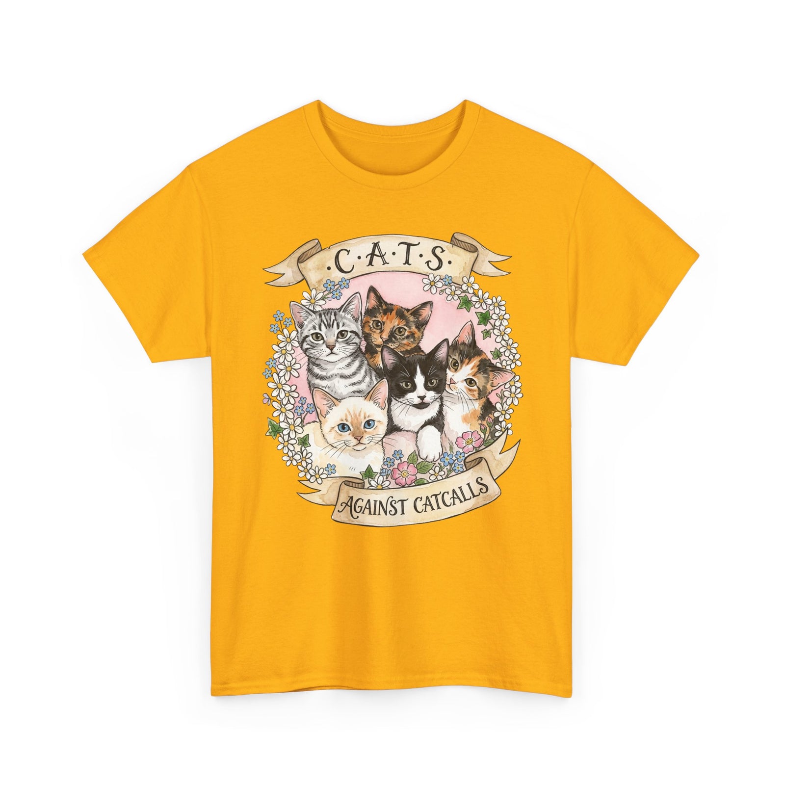 Cat Against Catcalls T-Shirt — Feminist Anti-Harassment Tee