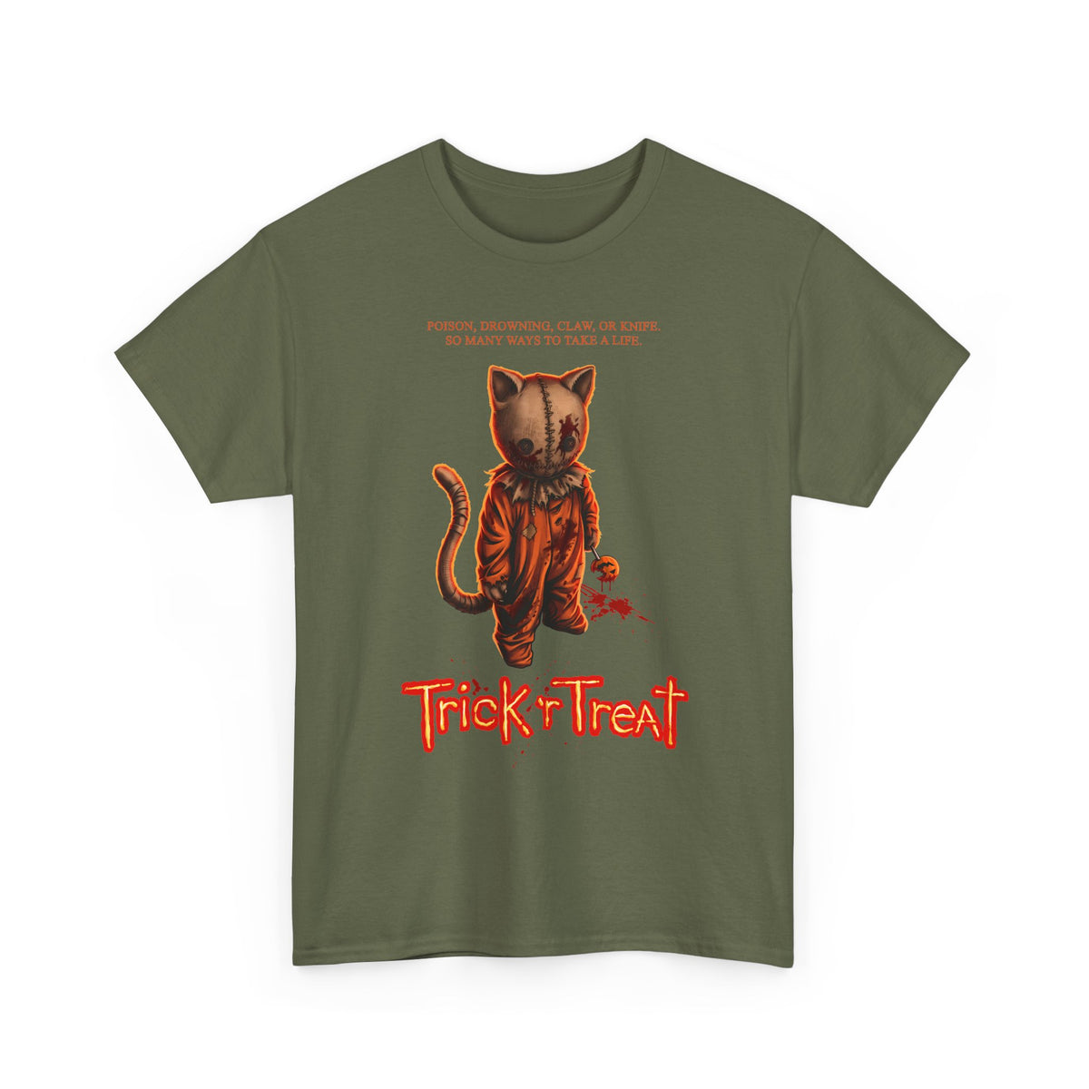 Trick 'r Treat Sam Cat T-Shirt — Horror Movie Sam Feline Graphic Tee