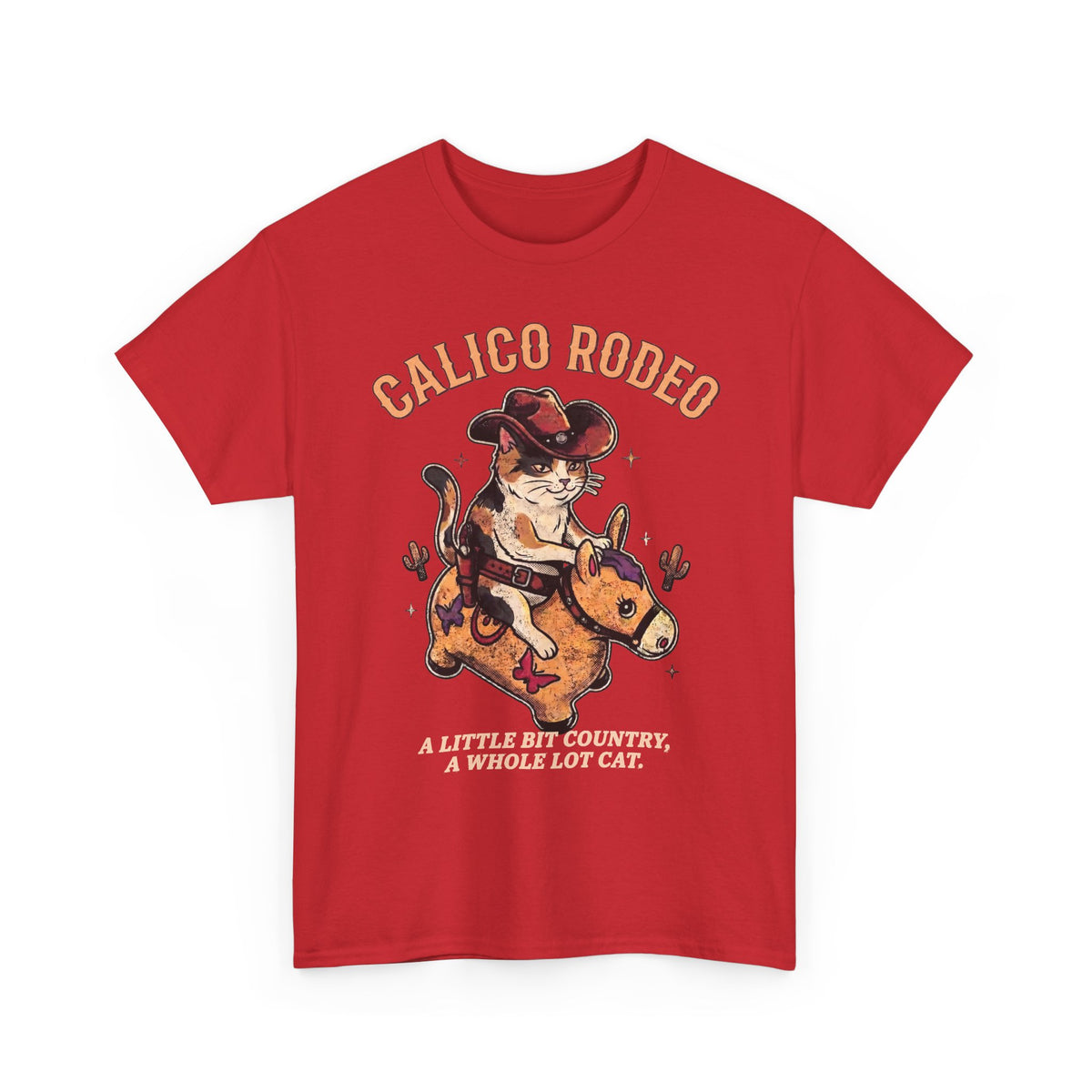 Calico Rodeo Cowgirl Cat Shirt — Funny Country Western Cat T-Shirt