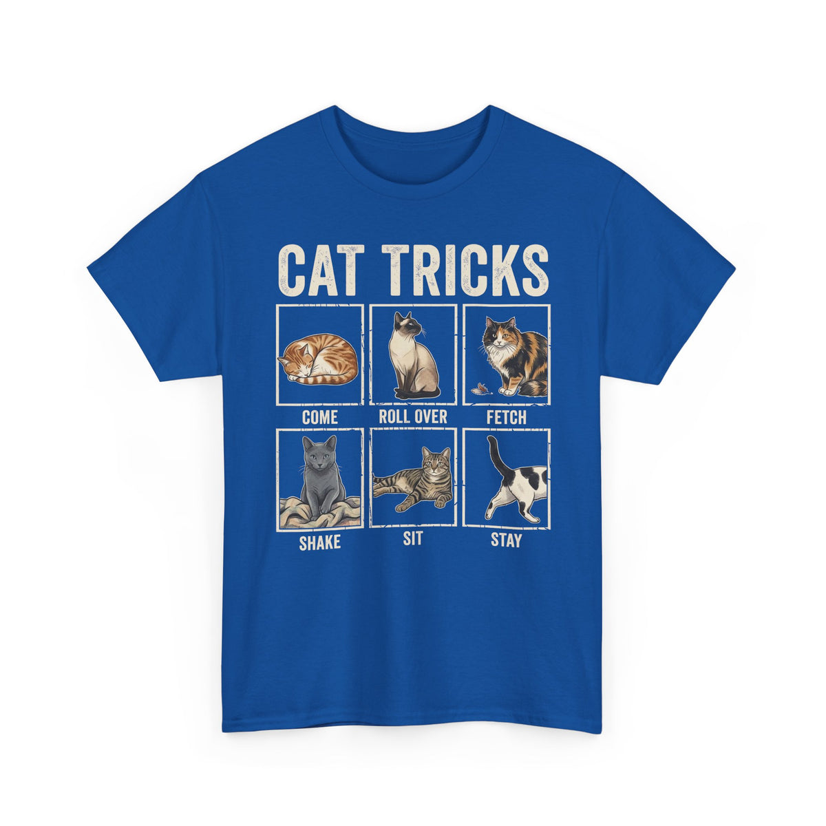 Funny Cat Tricks T-Shirt — Cute Cat Humor Tee