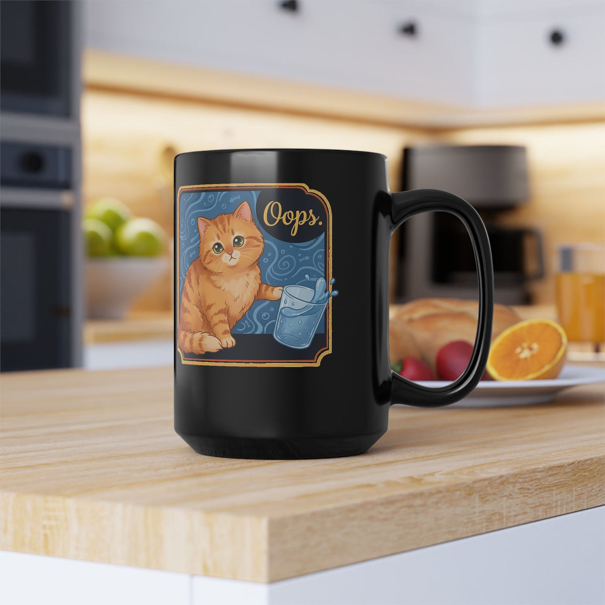 "I Do What I Want" Cat Black Mug Funny Rebellious Cat Mug