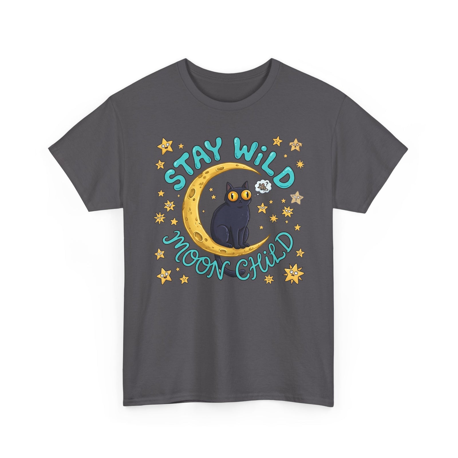Cat 'Stay Wild Moon Child' T-Shirt