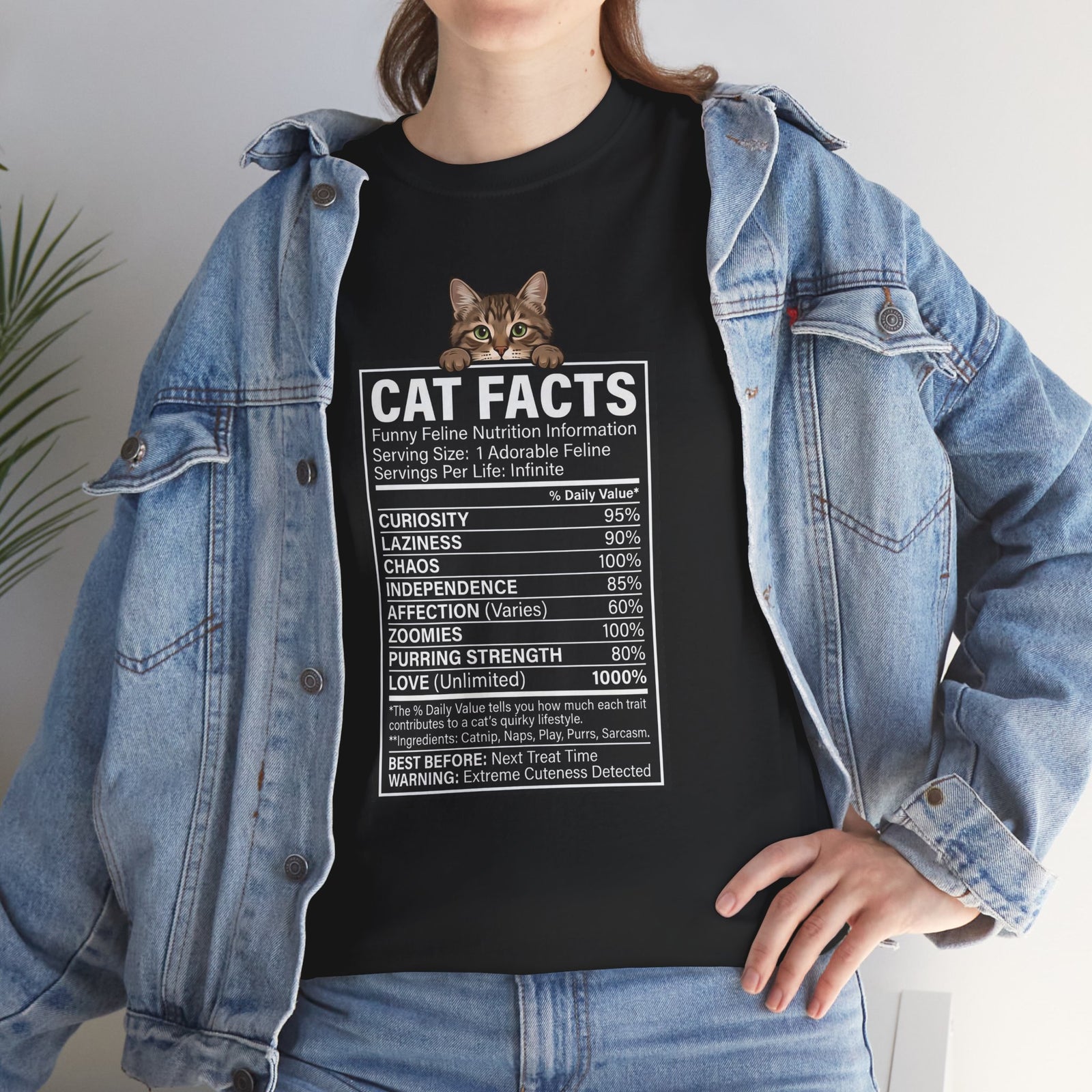 Cat Nutrition Facts T-Shirt