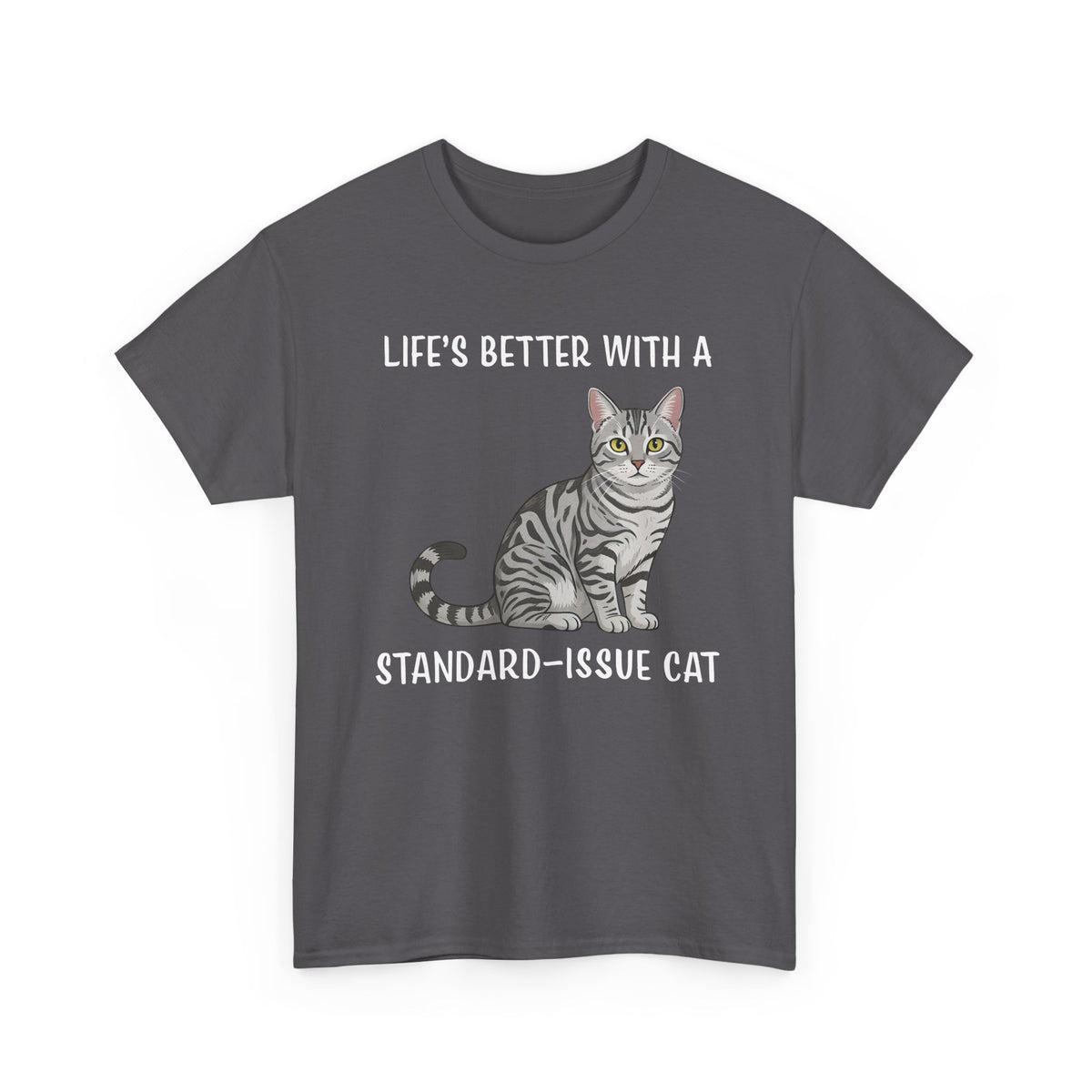 Standard Issue Cat T-Shirt Cute Graphic Cat Tee