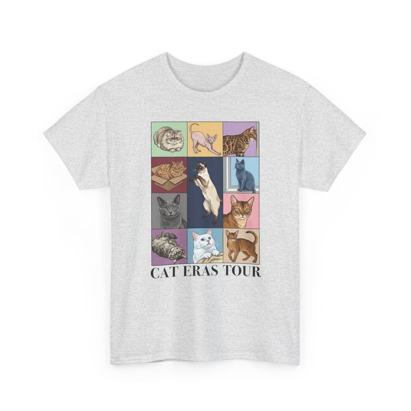 Cat Eras Tour T-Shirt — Retro Band Tee for Cat Lovers