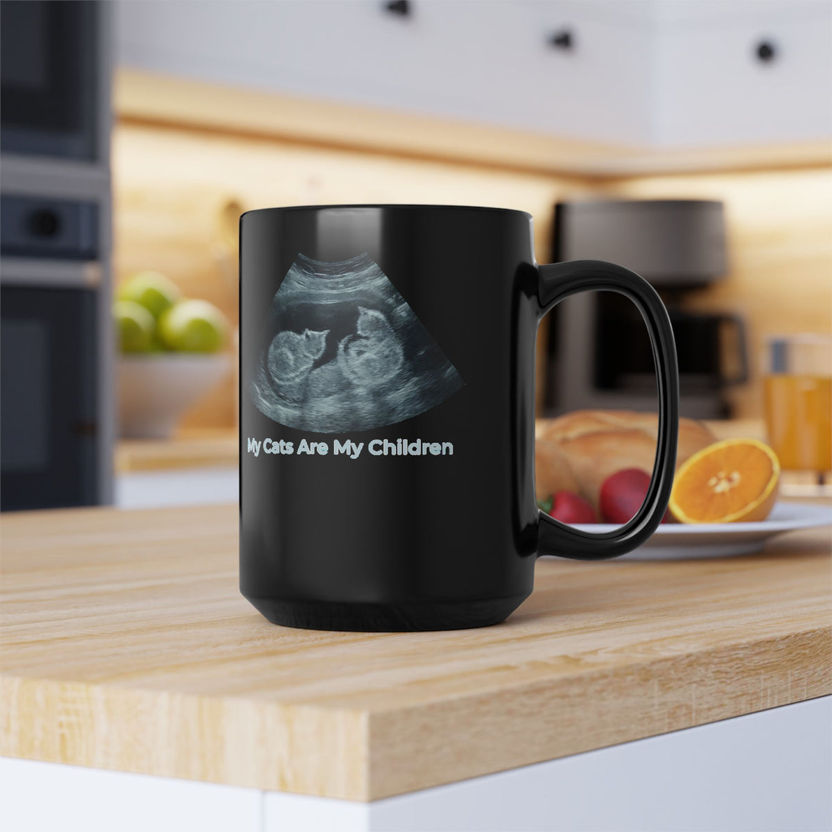 My Cats Are My Children Black Mug — Cat Lover Mug
