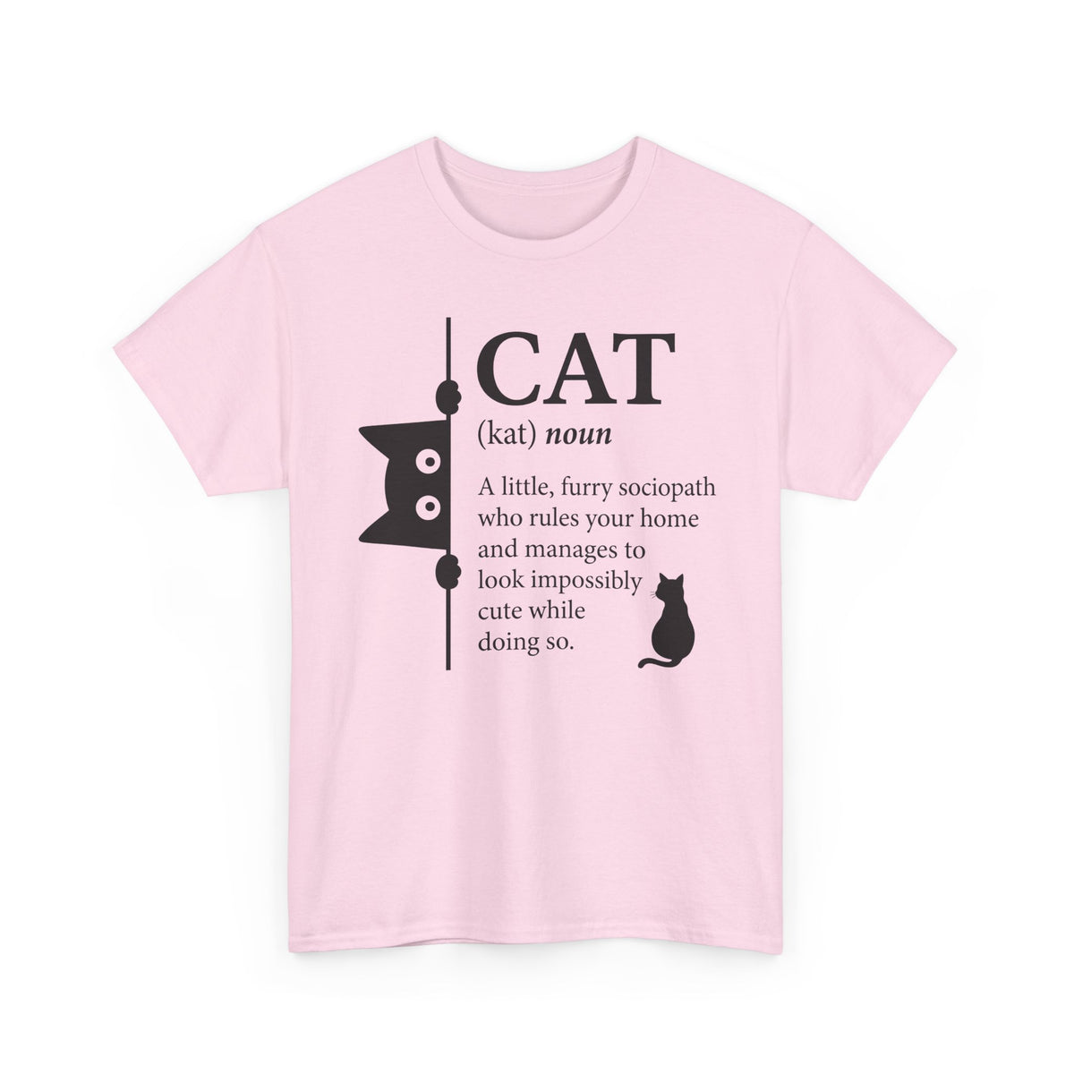 Cat (kat) Definition T-Shirt — Funny Cat Lover Tee