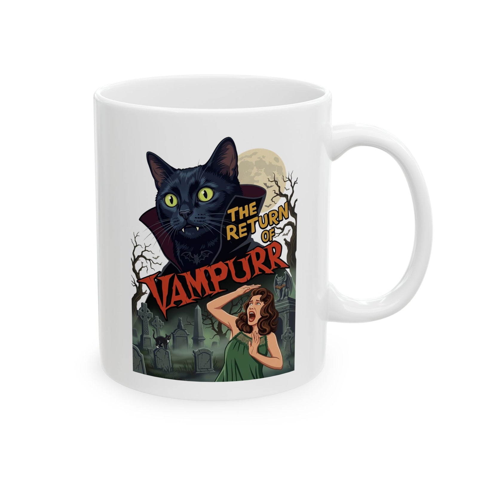 Vampurrr Cats 'The Return of Vampurrr' Ceramic Mug