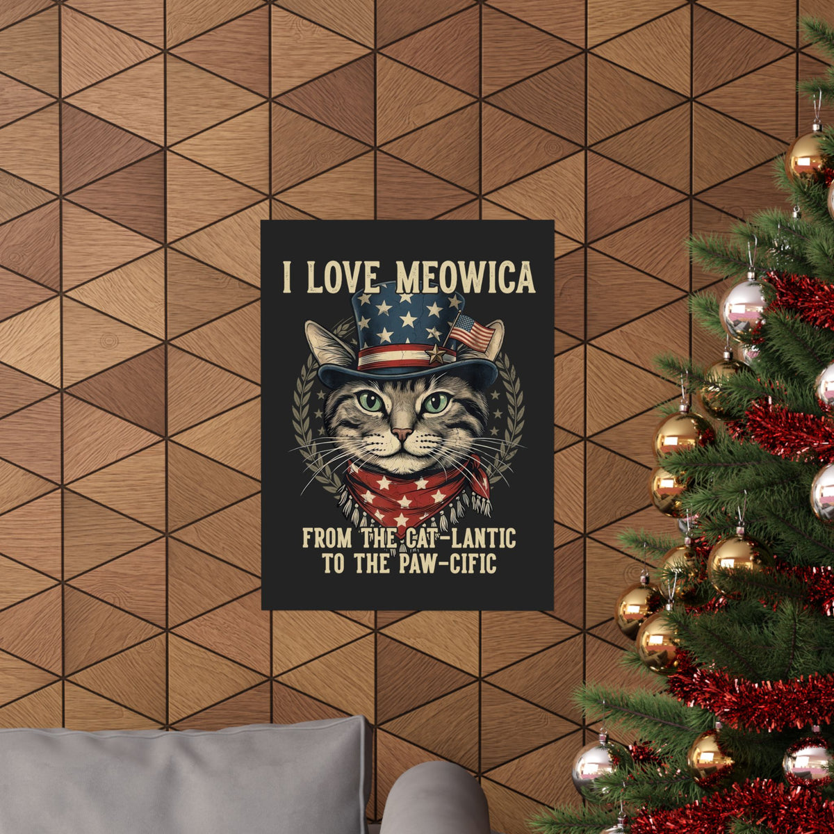 I Love MEOWICA Cat Poster — From the Cat-lantic to the Paw-cific