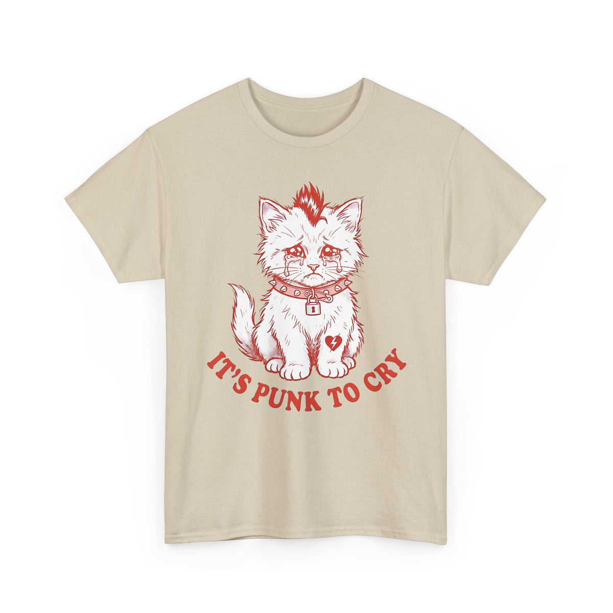 It's Punk To Cry Tee — Edgy Emotional Graphic T-Shirt