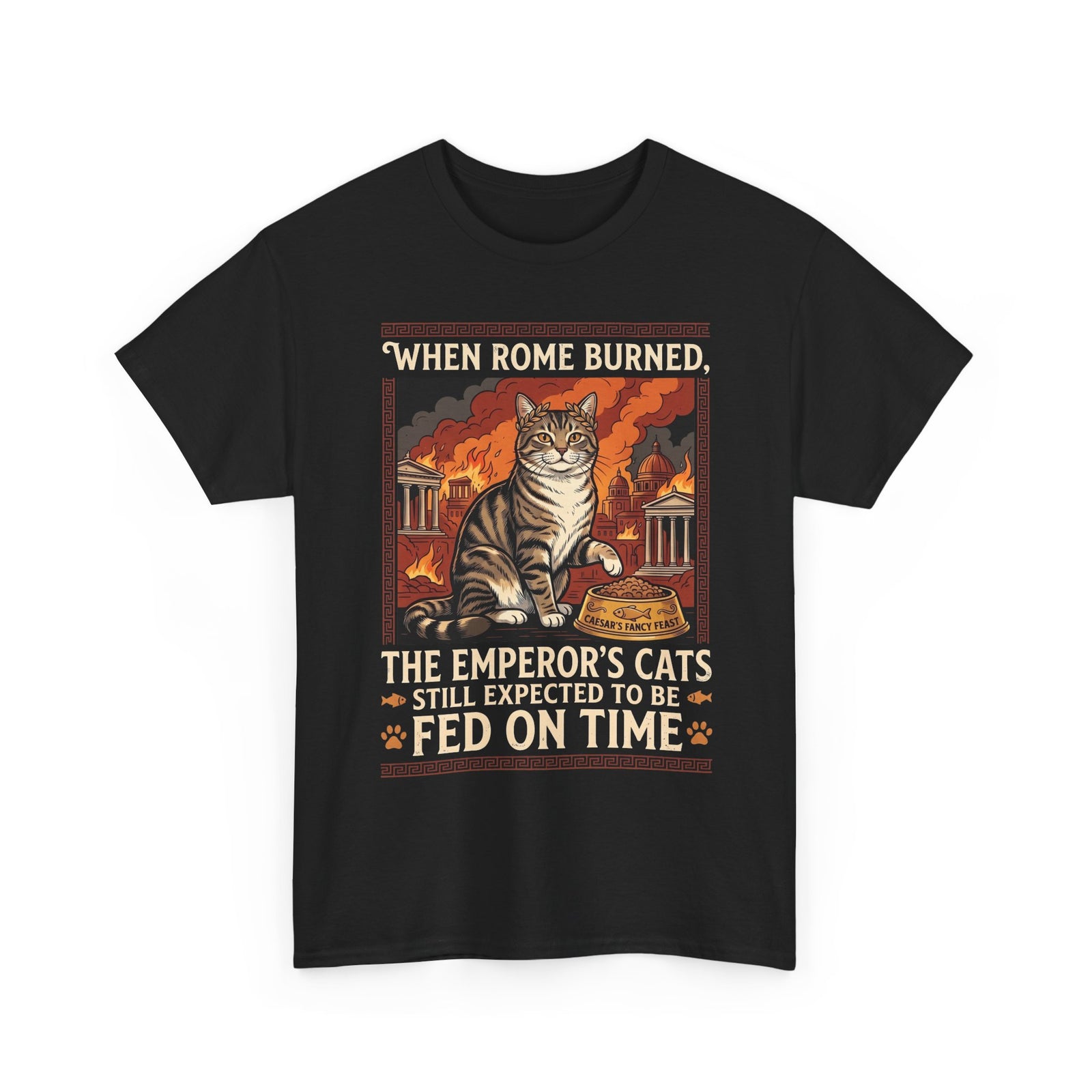 Ancient Roman 'Caesar' Cat Lover Tee