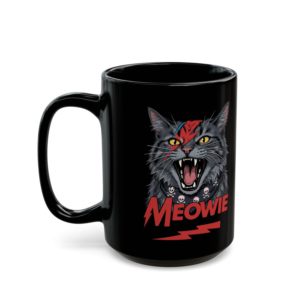 Meowie Cat Black Mug