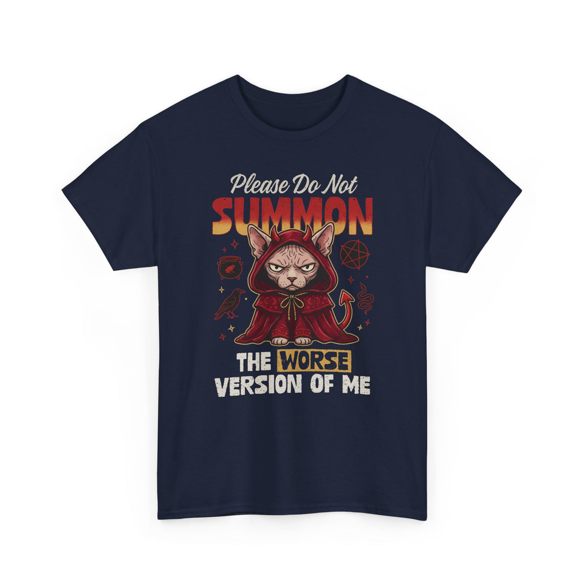 Gothic Witchy Cat T-Shirt — Witch Cat Graphic Tee