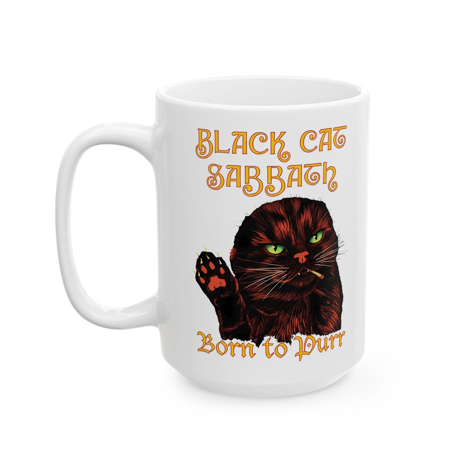 Black Cat Sabbath Ceramic Mug