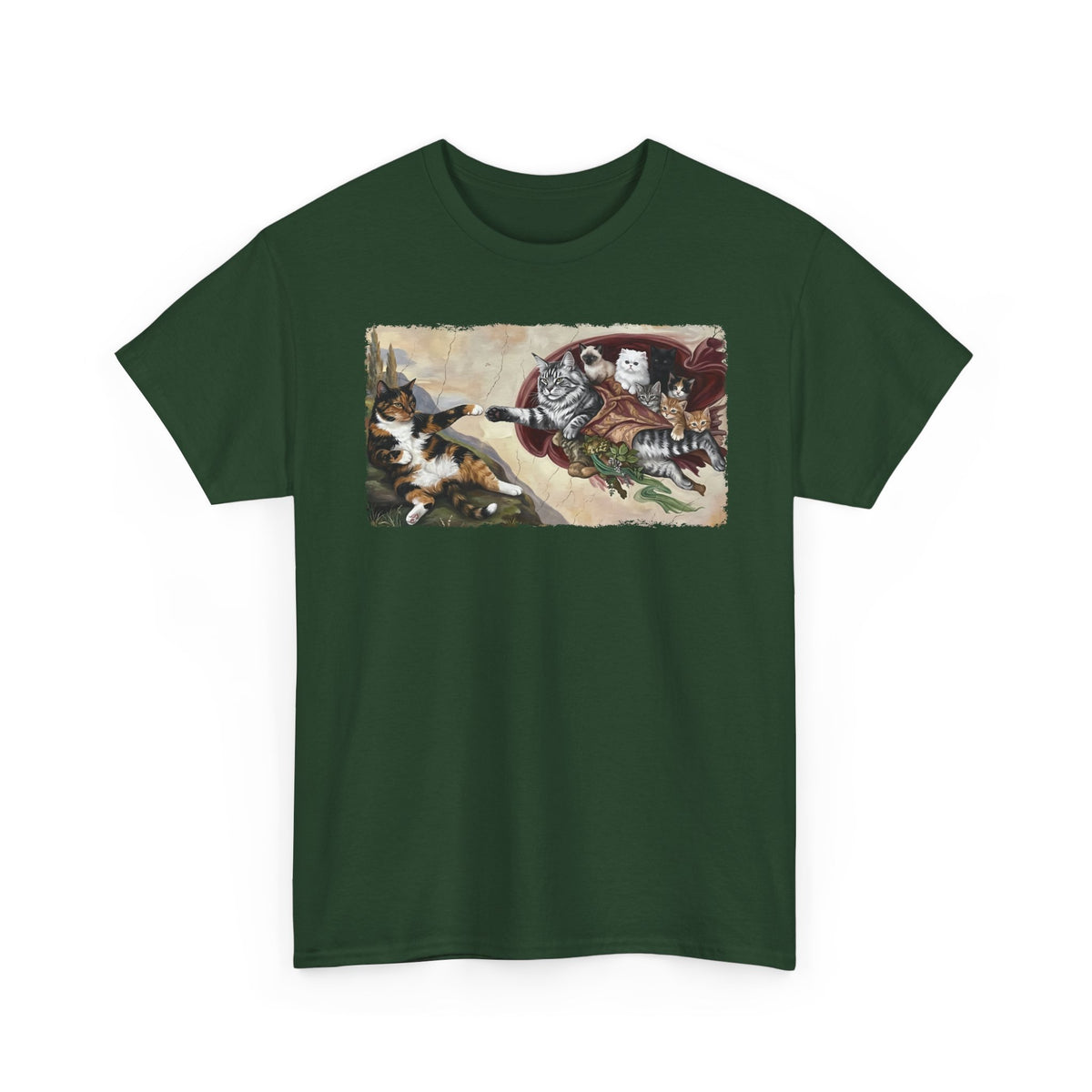 The Creation of Adam Cats T-Shirt