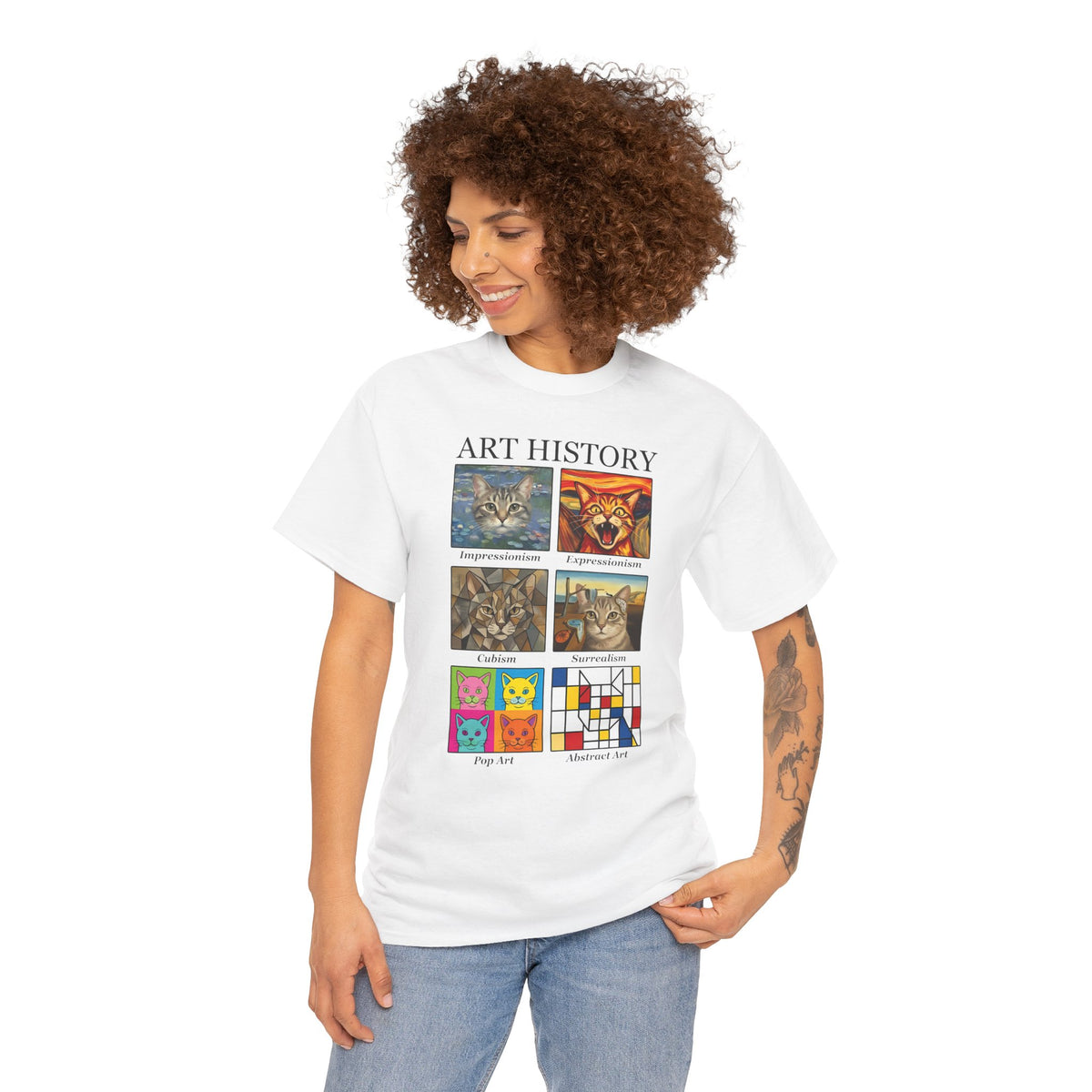 Cats in Masterpieces T-Shirt — Artistic Cat Painting Tee