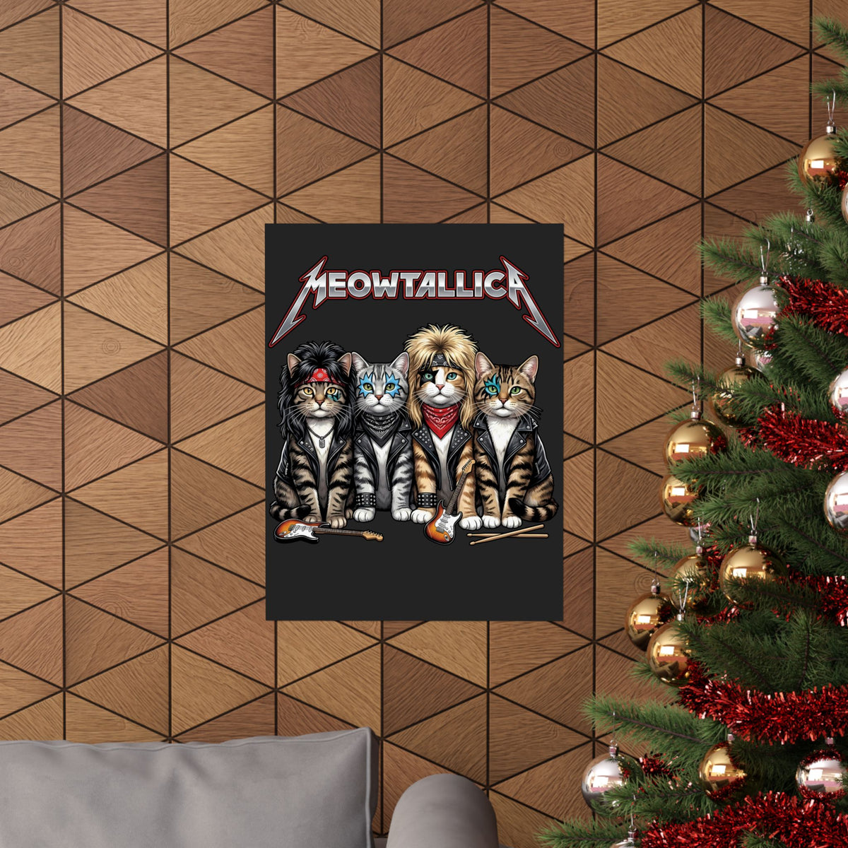 Meowtallica Heavy Metal Cat Poster