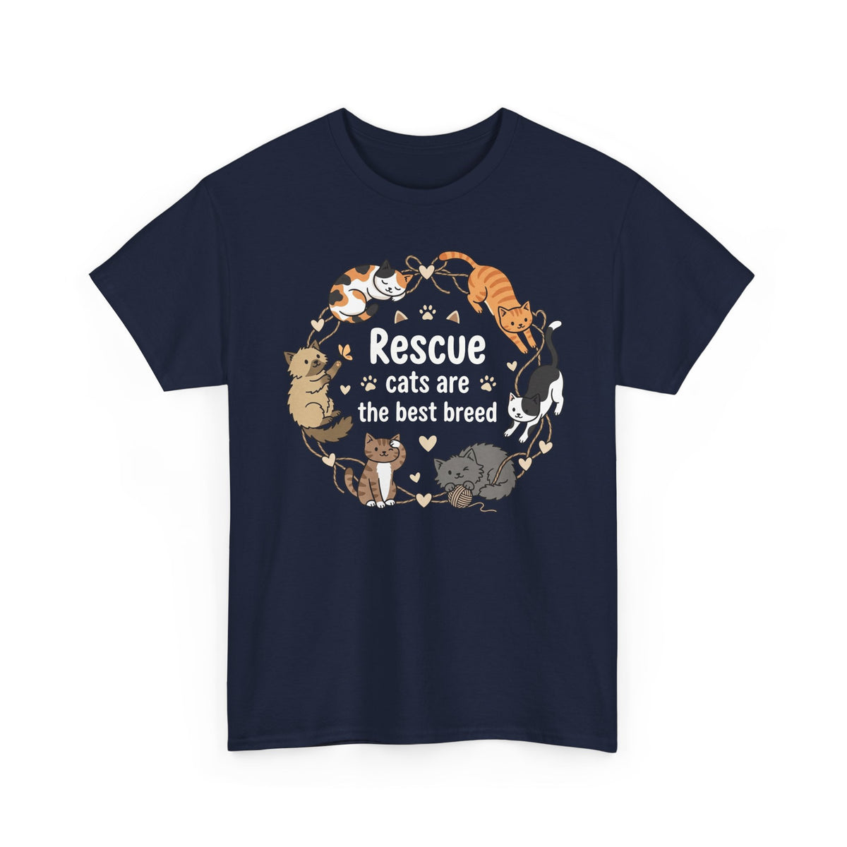 Rescue Cats Are the Best Breed T-Shirt