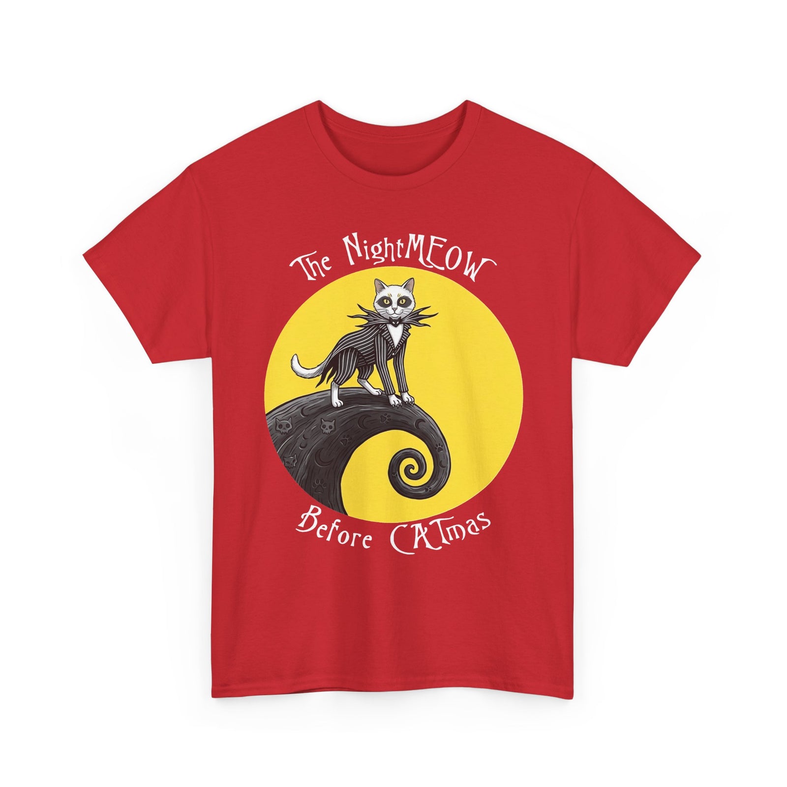 The NightMEOW Before Christmas T‑Shirt Halloween x Christmas Cat Tee