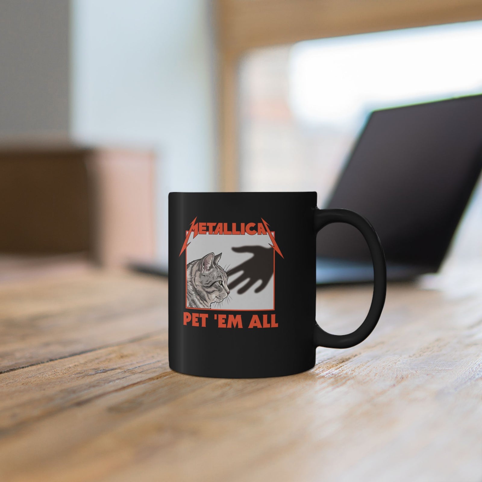 Pet 'em All Cat Lover Black Mug