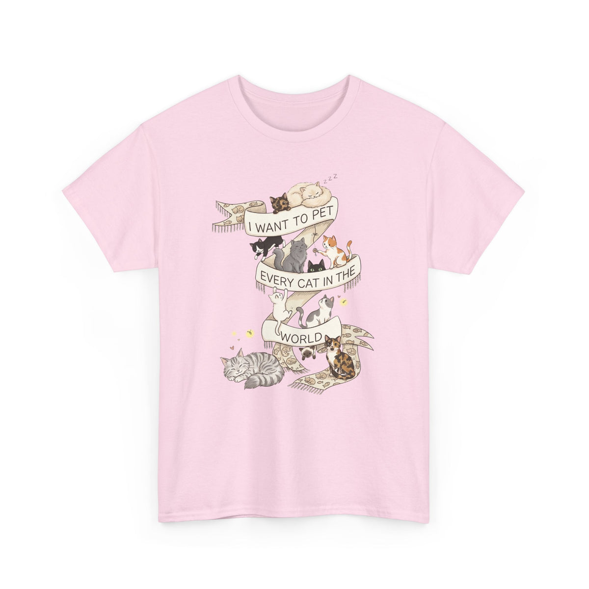 I Want to Pet Every Cat in the World T-Shirt — Cat Lover Tee