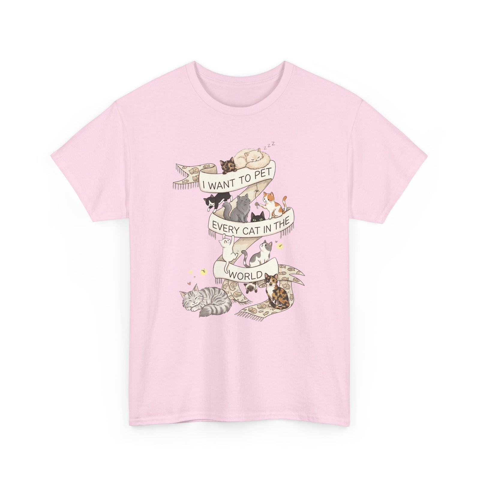 I Want to Pet Every Cat in the World T-Shirt — Cat Lover Tee